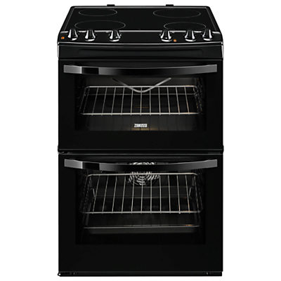 Zanussi ZCV68010BA Electric Cooker, Black Zanussi ZCV68010BA Electric Cooker, Black